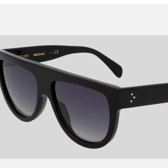 Authentic $500 Celine CL40001I Black Aviator Polarized Sunglasses 60-12-150 - Picture 1 of 7